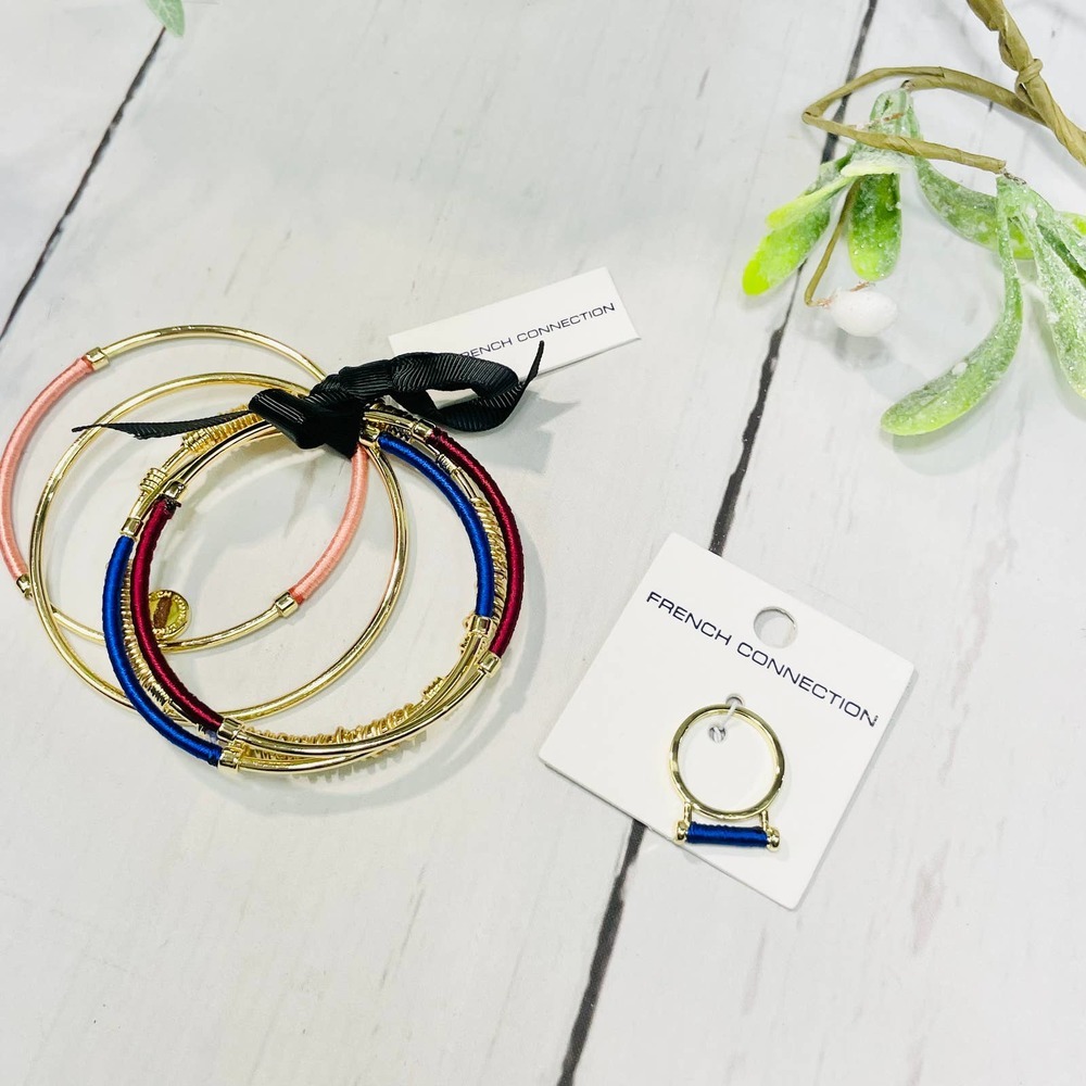 NEW French Connection Bracelet Bundle and Ring